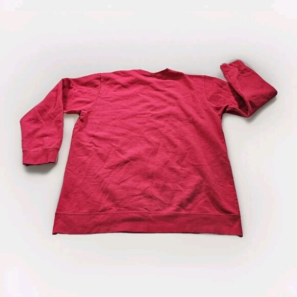 Levis Sweatshirt Men L Red Levi Staruss & Co Crewneck Print LS Fleece Preppy VTG - Picture 13 of 15